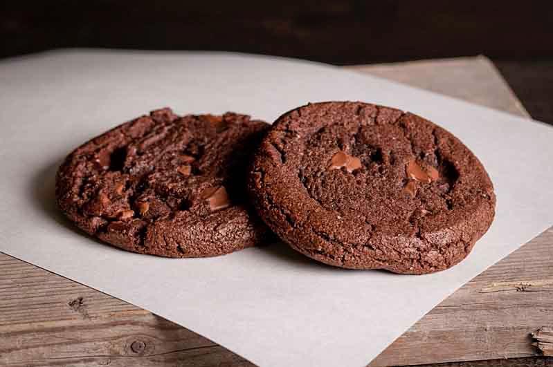 Chocolade cookie bruin
