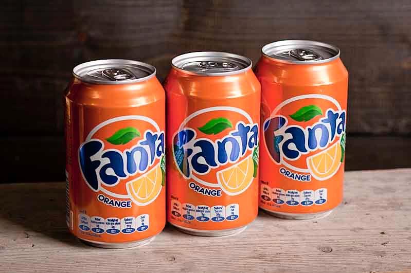 Fanta orange blikje 330 cc