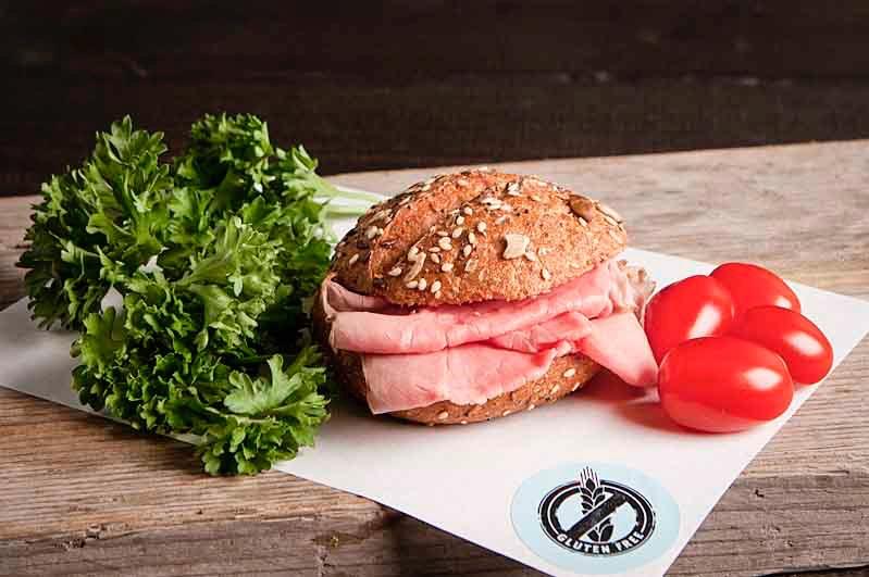 Glutenvrij broodje rosbief