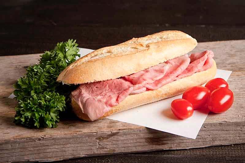 Lactosevrij broodje rosbief