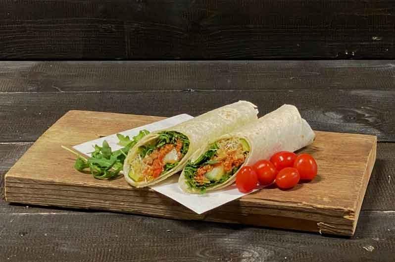 Wrap courgette muhamara (Vegan)