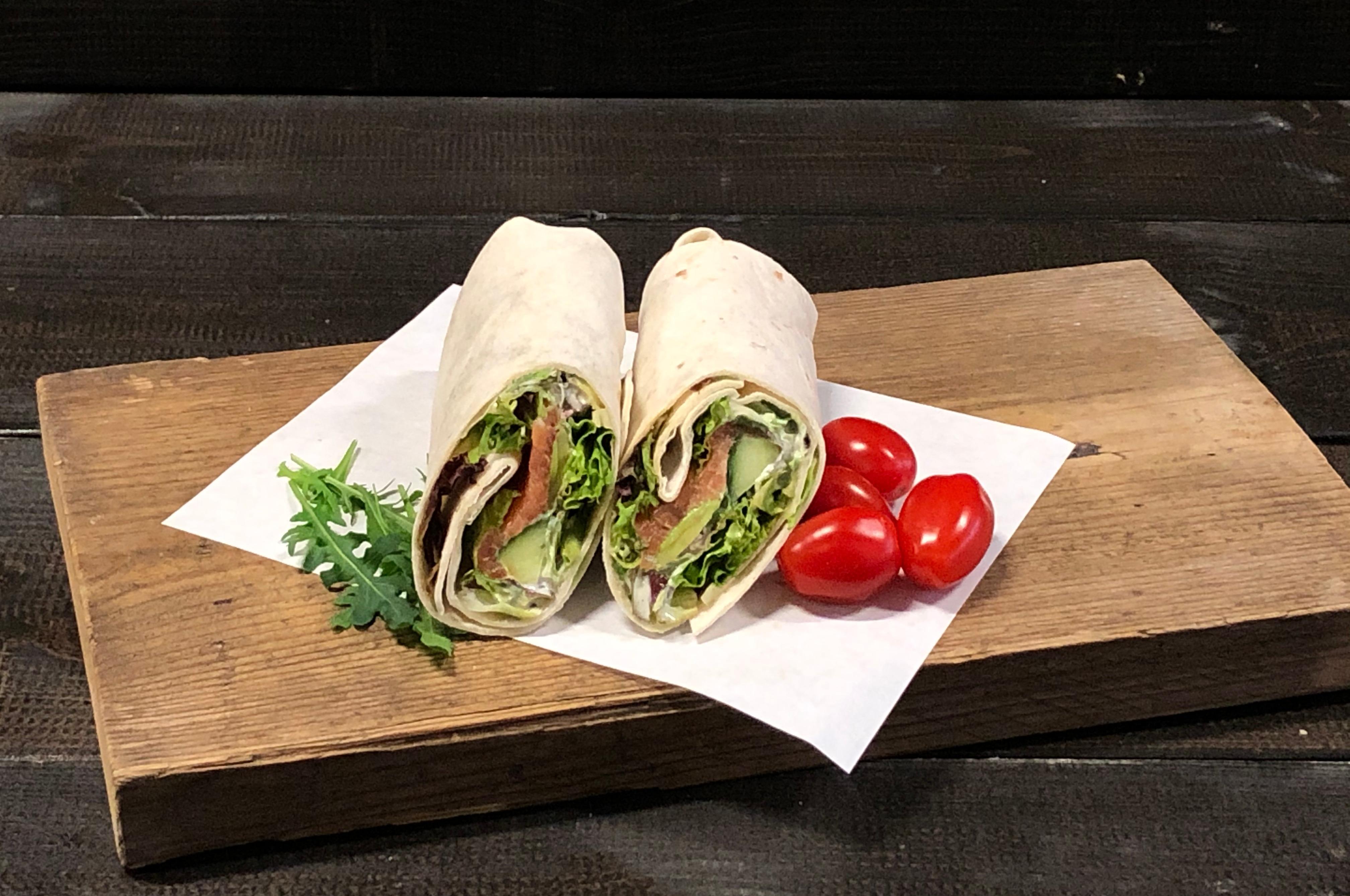 Wrap gerookte zalm