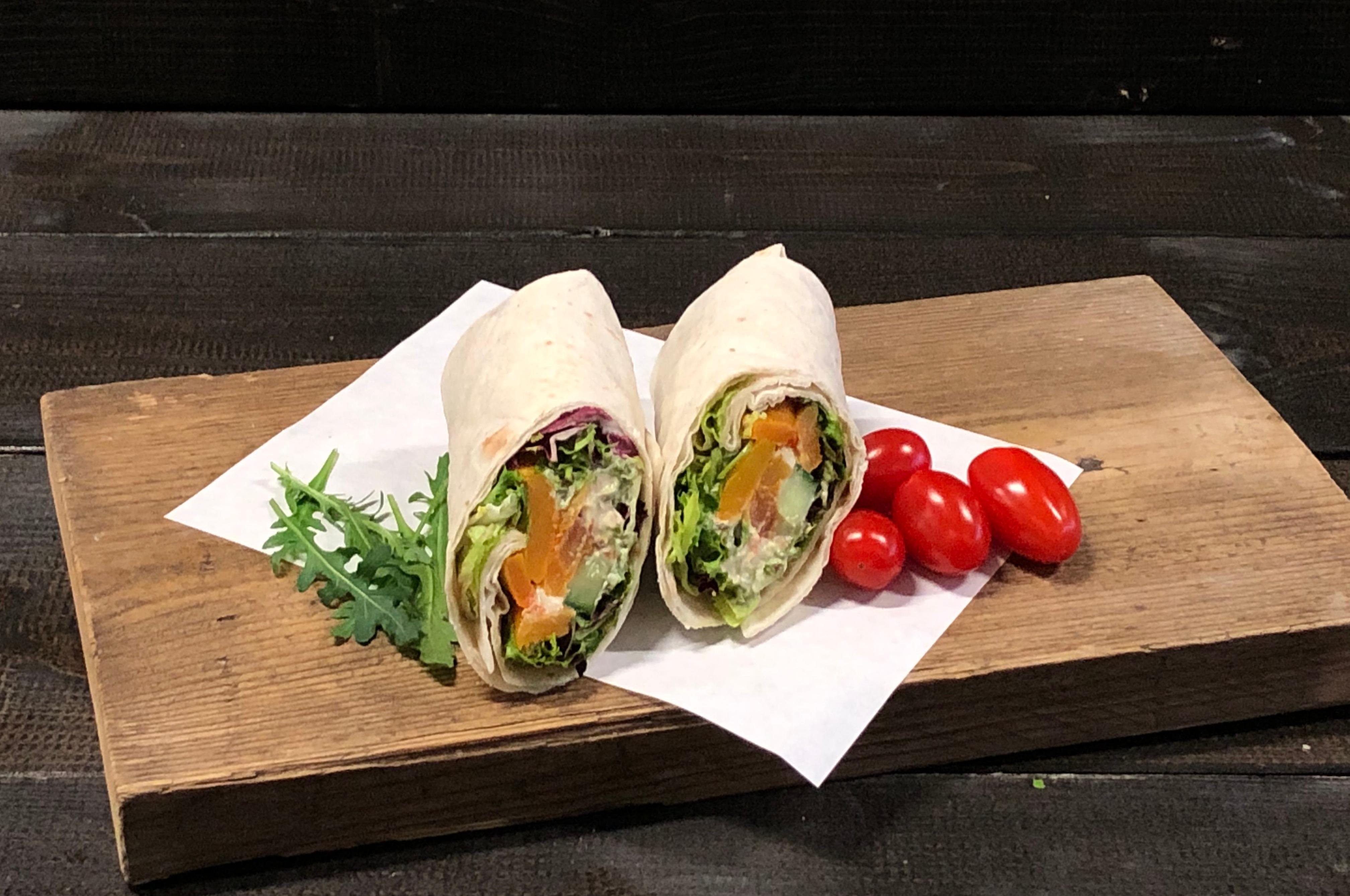 Wrap geroosterde pompoen (Vegan)
