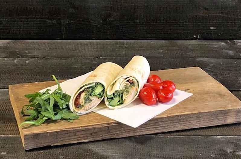 Wrap pesto pollo